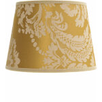 Licht - erlebnisse - abat - jour en tissu dor� d�cor� de motifs baroques au style classique pour lampes ...