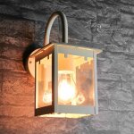 Licht - erlebnisse - applique d'ext�rieur creme blanche en forme de lanterne dans le style rustique e27 ...