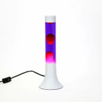 Licht - erlebnisse - lampe � lave yvonne au design r�tro blanc avec liquide violet et cire rouge �13 ...