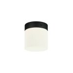 Licht - erlebnisse - petit plafonnier blanc noir abat - jour en verre ip44