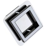 Licht - erlebnisse - plafonnier led b : 12 cm noir chromé carré 4200 k lumière blanc neutre 300 lm Licht - erlebnisse - plafonnier led b : 12 cm noir chromé carré 4200 k lumière blanc neutre 300 lm