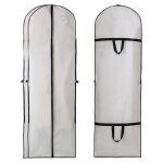 Lot de 2 housses de protection pour robe de marie, sac de rangement pliable, rsistant  l'humidit, ...