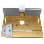 Lifcausal - lot de 3 plaques d'insertion de table de toupie en alliage d'aluminium pour fraisage du bois, ... Lifcausal - lot de 3 plaques d'insertion de table de toupie en alliage d'aluminium pour fraisage du bois, ...