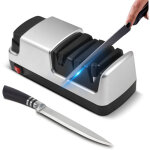 Aiguiseur de couteaux lectrique 4 en 1 systme d'afftage de couteaux de cuisine avec abrasifs diamants ...