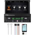 Autoradio 7 pouces simple din avec cran tactile tlescopique radio fm bt lecteur mp5 prise en charge ...