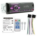 Autoradio bluetooth voiture avec radio fm / mp3, appels mains libres, lecteur usb - carte tf - aux, assistant ...