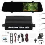 Lifcausal dashcam voiture 1080p avec 4 radars de stationnement, double caméra avant / arrière, Écran ... Lifcausal dashcam voiture 1080p avec 4 radars de stationnement, double caméra avant / arrière, Écran ...