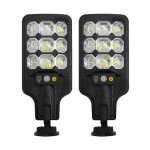 Clairage solaire extrieur haute luminosit avec dtecteur de mouvement pir, lumire scurit autonome ...
