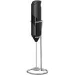 Mélangeur électrique de lait portatif pour mousse de café, inox automatique avec socle pour cappuccino, ... Mélangeur électrique de lait portatif pour mousse de café, inox automatique avec socle pour cappuccino, ...