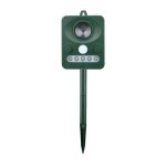 Rpulsif solaire ultrasonique rechargeable pour chiens et chats jardin / pelouse / ferme extrieur - ...