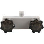 Robinet de douche pour camping - car, soupape de distribution 4 pouces, double boutons de contrle