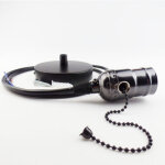 Light holder, support de lampe de suspension e27 vintage avec base � lampe pour cha�ne � tirette mont�e ...