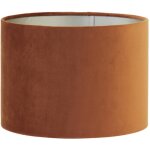 Light & living - abat - jour - velours - orange - textile - � 20cm