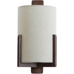 Light & living - applique murale - litto - marron - bois - e27 -