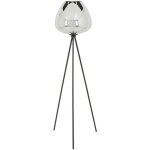 Light&living - lampadaire - mayson - argent noir - verre -