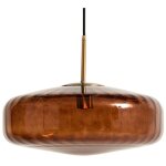 Light&living - suspension - pleat - marron - verre - � 30cm -