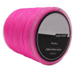 Ligne de p�che tresse 4 brins 300m anti - morsure pour carpe et r�servoir, rose