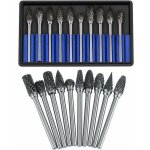 La lime rotative en carbure de tte de meulage en acier au tungstne (bote bleue  double sable 36) ...