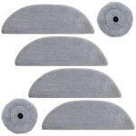 Lingettes de rechange pour robot aspirateur s8 maxv ultra, en microfibre, r�utilisables, pack de recharges ...