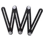Linghhang - 1 pc mètre pliant pour carrelage règle à six volets outil de gabarit de trou d'ouverture ... Linghhang - 1 pc mètre pliant pour carrelage règle à six volets outil de gabarit de trou d'ouverture ...