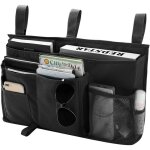 Linghhang - 1 sac de rangement pour lit superpos(noir), sac de rangement pour lit suspendu, 8 poches, ...