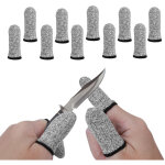 Lot de 10 doigtiers rutilisables pour le travail, rutilisables antidrapants doigtiers respirants doigtiers ...