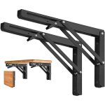 Linghhang - 2 pièces equerre noir - 250mm etagère pliante en acier inox support console pliable equerre ... Linghhang - 2 pièces equerre noir - 250mm etagère pliante en acier inox support console pliable equerre ...