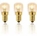 Linghhang - lot de 3 ampoules de four 25 w  intensit variable, e14 t22, 25 w  incandescence, rsistant ...