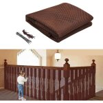 Linghhang - 300x79cm filet de scurit enfant pour escaliers - caf, filet de protection de balcon, filet ...