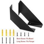 Linghhang - 4 pcs equerre etagere murale, equerre metal de étagère robuste, equerre fer forge pour etageres ... Linghhang - 4 pcs equerre etagere murale, equerre metal de étagère robuste, equerre fer forge pour etageres ...