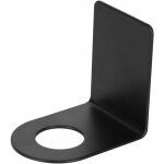 Linghhang - 4 pcs noir en acier inoxydable mur monté pompe à savon porte - bouteille support cintre Linghhang - 4 pcs noir en acier inoxydable mur monté pompe à savon porte - bouteille support cintre