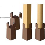 Linghhang - 4 pcs rehausseurs de lit réglables 22 - 42mm marron rehausseur meuble 10cm pour pieds de ... Linghhang - 4 pcs rehausseurs de lit réglables 22 - 42mm marron rehausseur meuble 10cm pour pieds de ...