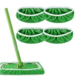 Linghhang - 4 serpill�res lavables et r�utilisables, serpilli�re plate de remplacement, jeu de serpilli�res ...