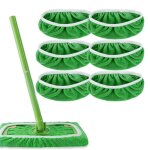 Linghhang - 6 serpill�res lavables et r�utilisables, serpilli�re plate de remplacement, jeu de serpilli�res ...
