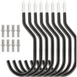 Linghhang - lot de 8 crochets plafond de v�lo en acier crochets de rangement mural pour garage abri jardin ...