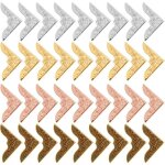 Linghhang - 80 pcs mtal livre coin protecteur, vintage iron guard cover livre scrapbooking coin protecteur, ...