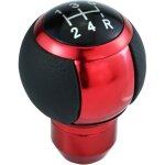 Linghhang - 8mm 10mm 12mm rouge auto cuir manuel pommeau 5 vitesses levier vitesse pice