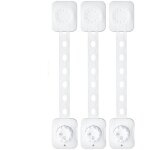 Linghhang - blanc, pas d'outil n�cessaire)b�b� de s�curit� verrouillage, lot de 6 bloque tiroir securite ...