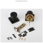 Linghhang - bouton antiblocage d'entr�e, serrure de porte int�rieure, corps de serrure silencieux, avec ...