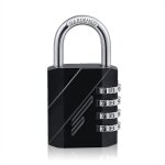 Linghhang - cadenas � combinaison � 4 digit, serrure combin�e, cadena a code pour casier vestiaire sport ...