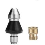 Linghhang - machine de nettoyage, buse d'�gout, buse de 1 / 4 pouces, tuyau d'arrosage, accessoires de ...