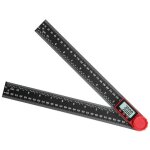 Linghhang - rapporteur d'angle numrique 2 en 1, lcd digital mesureur d'angle 11. 8 - inch 300mm angle ...