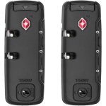 Linghhang - serrure de s�curit� pour bagages 2 pi�ces, serrure de valise tsa, serrure � combinaison tsa, ...