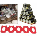 Linghhang - tapis rangement frigo organisateur en silicone(rouge), support bouteille vin support pour ...