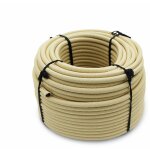 Linxor ? rouleau de tendeur �lastique 25 m�tres x 8 mm ? beige ? r�sistance accrue pour b�ches d?hivernage ...
