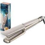 Lisseur de air lisse champagne. 600w, prot�ge les cheveux, technologie ionique, k�ratine et huile d'argan, ...