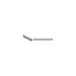 Mat inter - listel fixmi alu anodise argent brillant longueur profil�: 2m50 - epaisseur: 6 mm - hauteur ...