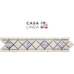 Listel renaissance roma travertin blue 1 pi�ce 6 x 28, 5 cm casa linea