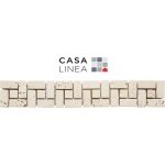 Listel travertin geo ivoire 1 pi�ce 5 x 30 cm casa linea