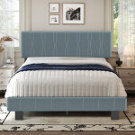 Lit adulte 140 x 200 cm avec sommier � lattes cadre robuste lit adulte 140x200 cm, cadre de lit enti�rement ...